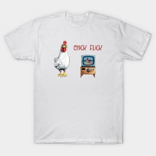 Chick Flick, Chicken Humor T-Shirt